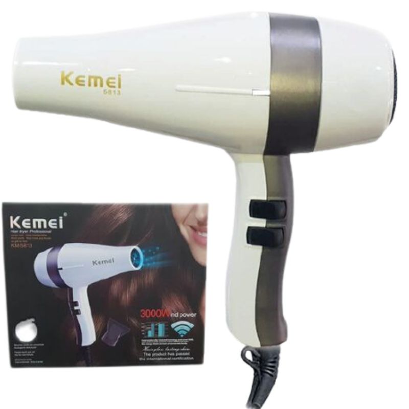 Kemei KM3365 Silky Shine 1800 W Hot And Normal Air Foldable Hair Dryer   Desishopbdcom