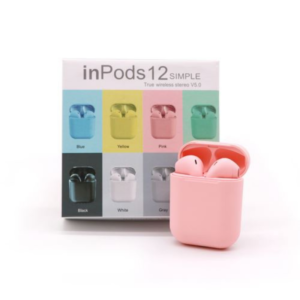 InPod 12 TWS wireless headphones mini AirPods EarPods Bluetooth 5.0 Earphones Earbuds Charging box mic for all phone