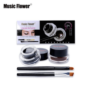 Music Flower 2 in 1 Brown and Black 24H Long Wear Gel Eyeliner