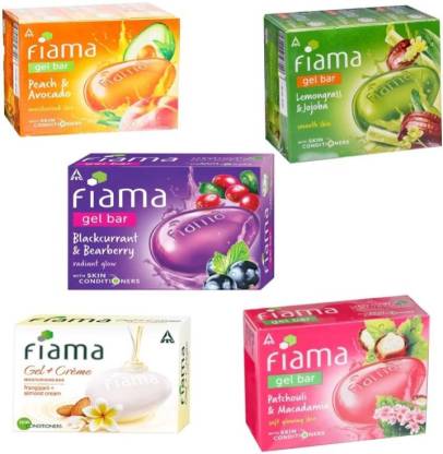 Fiama Soap Gel bar Celebration Pack (Buy 4 Get 1 Free)
