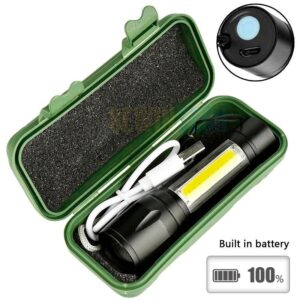 Geepas Rechargeable LED Torch Light With Zoom