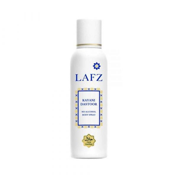 LAFZ Body Spray -Kayani Dastoor 100gm (Halal Certified-Alcohol Free)