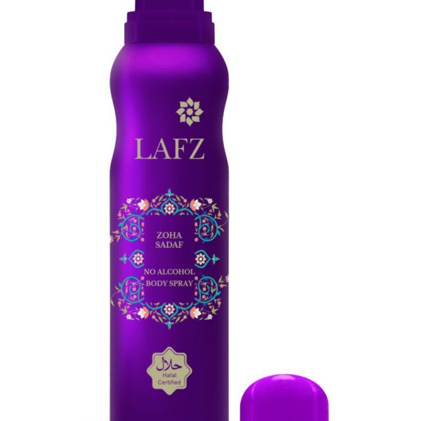 LAFZ Body Spray -Zoha Sadaf 100gm (Halal Certified-Alcohol Free)