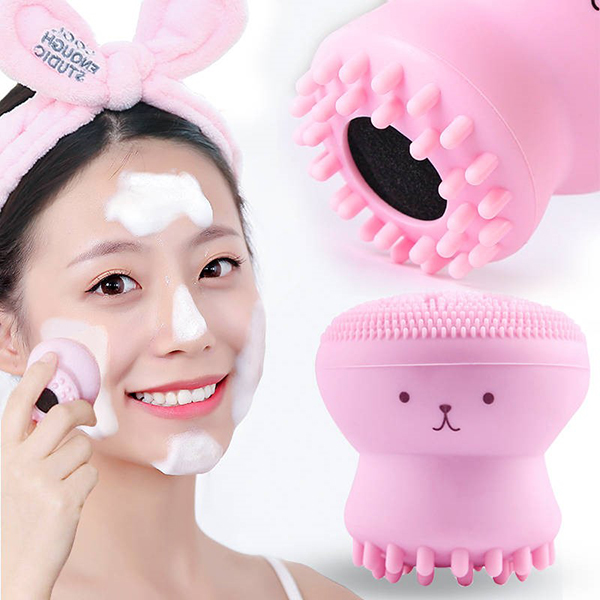 Octopus Silicone Face Cleansing Brush Pore Cleaner