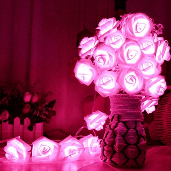 Rose Flower String Fairy Decorative Lights