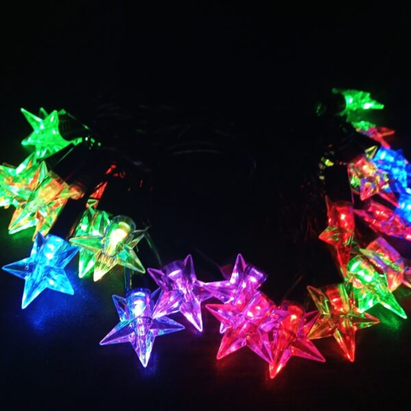 Star Shaped LED Light - Multi Color Decorative Light (28pc)