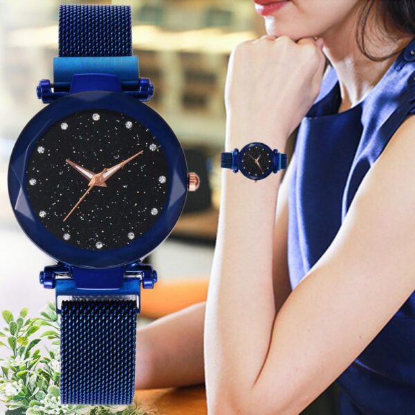 Starry Sky Magnet Strap Buckle Stainless Watch