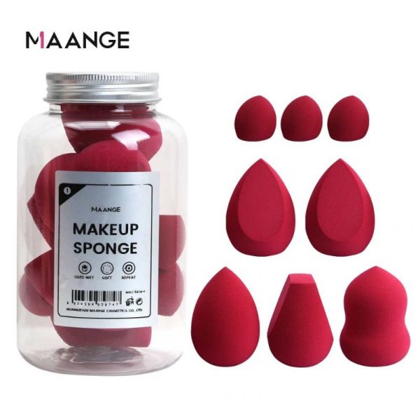 MAANGE Makeup Sponge 8pcs With Bottle
